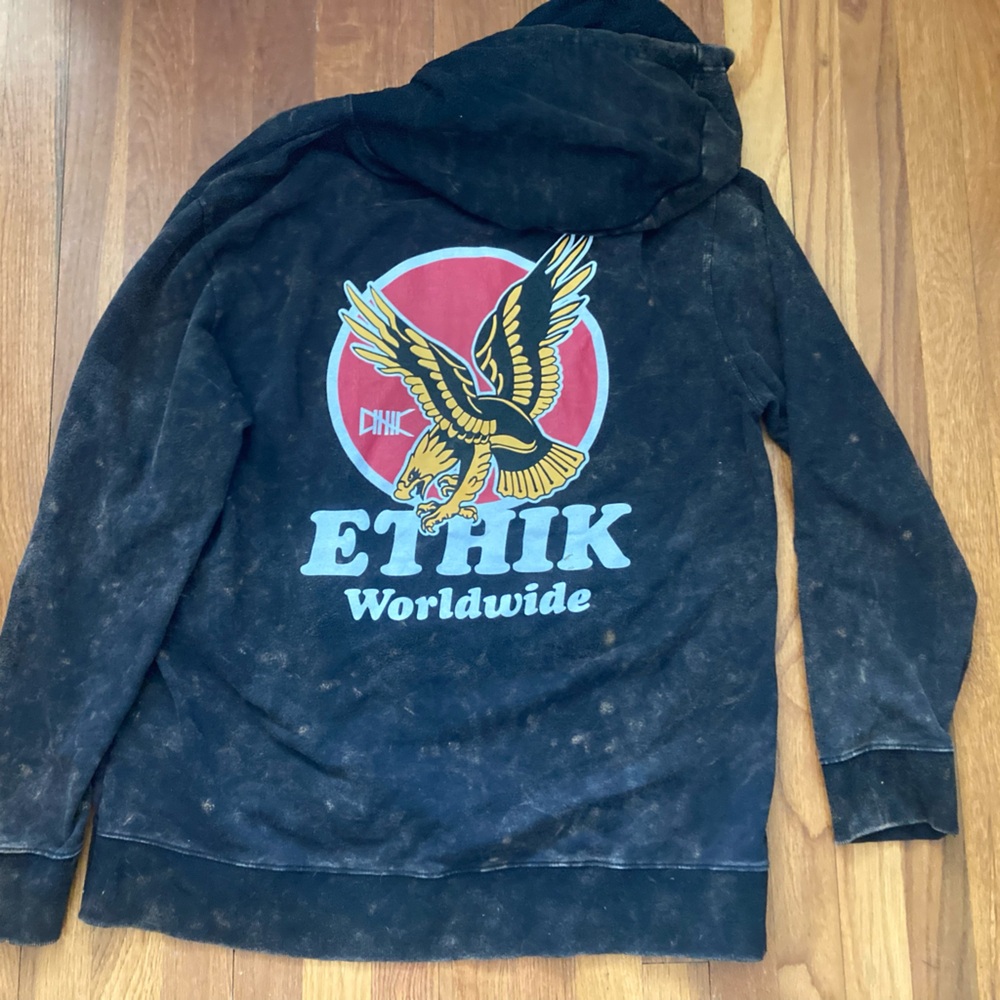Ethik Worldwide Black Hooded Prey Sweatshirt XL